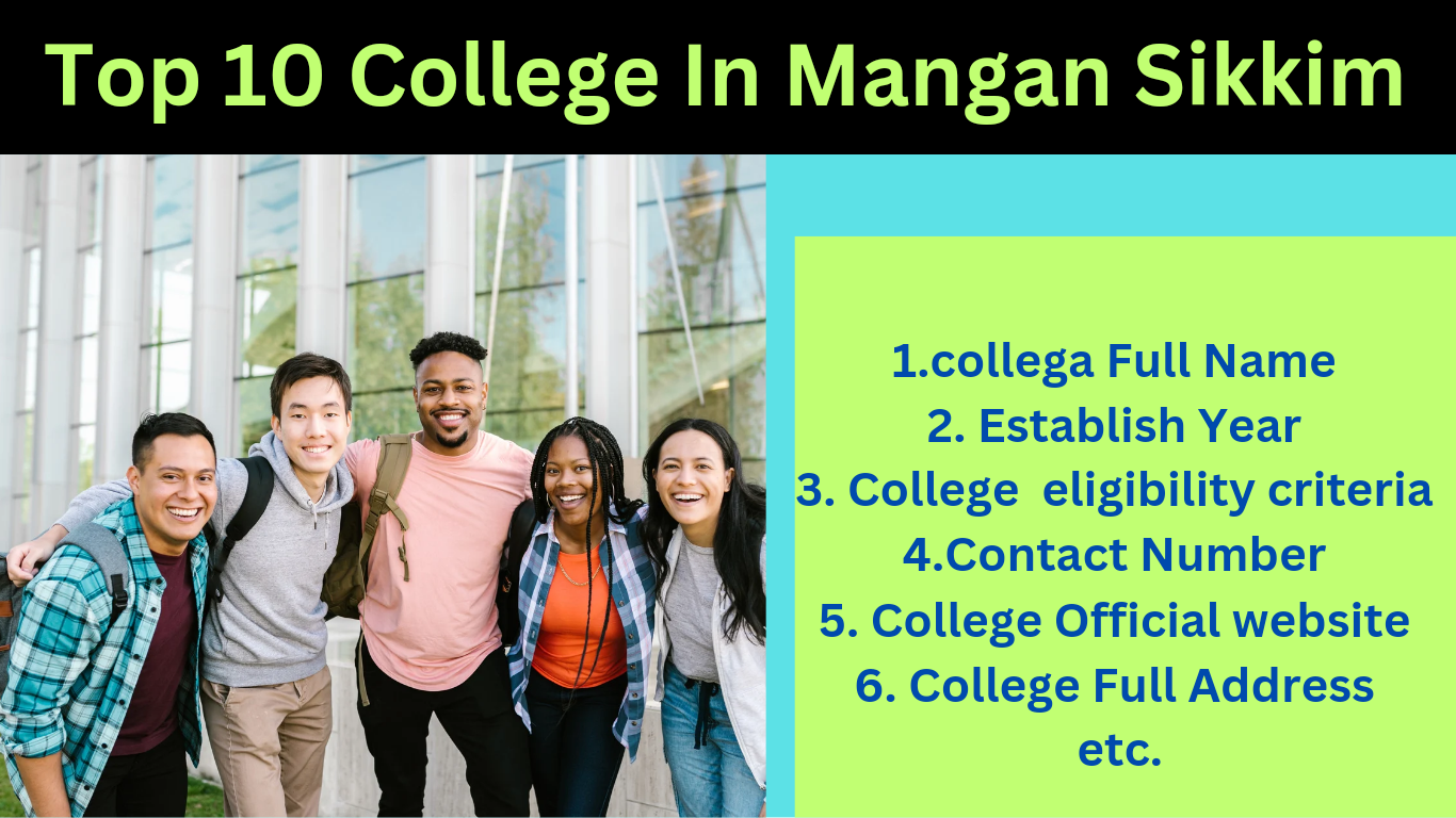 You are currently viewing Top 10 College In Mangan, Sikkim – 2025 Admission, Fees, Eligibilty, Courses, Contact Number